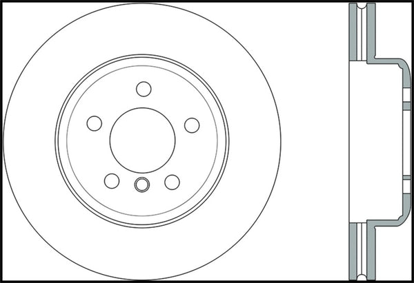 StopTech Sport Slotted 12-16 BMW 640i Front Left Rotor