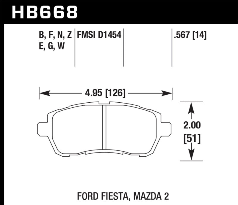 Hawk HB910U.590 15-16 Cadillac XTS / Chevrolet Corvette DTC-70 Front Brake Pads