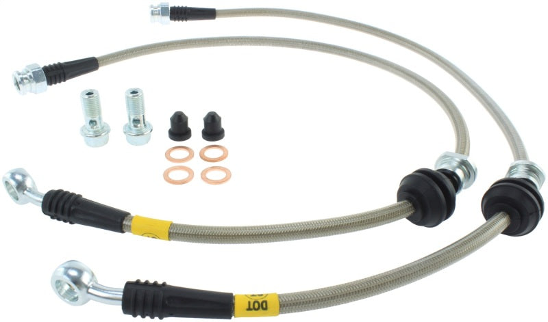 StopTech 08-10 Mitsubishi Lancer Stainless Steel Front Brake Lines