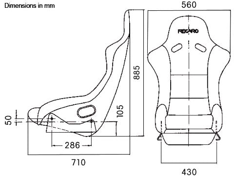 Recaro Pole Position Seat - Red